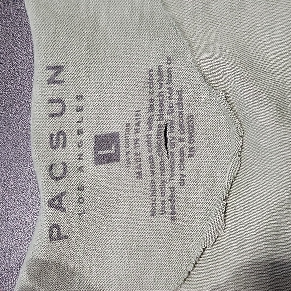 PacSun Olive Raw edges Graphic Tshirts - Picture 2 of 8